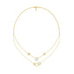 Soft Circular Motifs DIamond Necklace 18 KT / Yellow Gold
