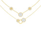 Soft Circular Motifs DIamond Necklace 18 KT / Yellow Gold