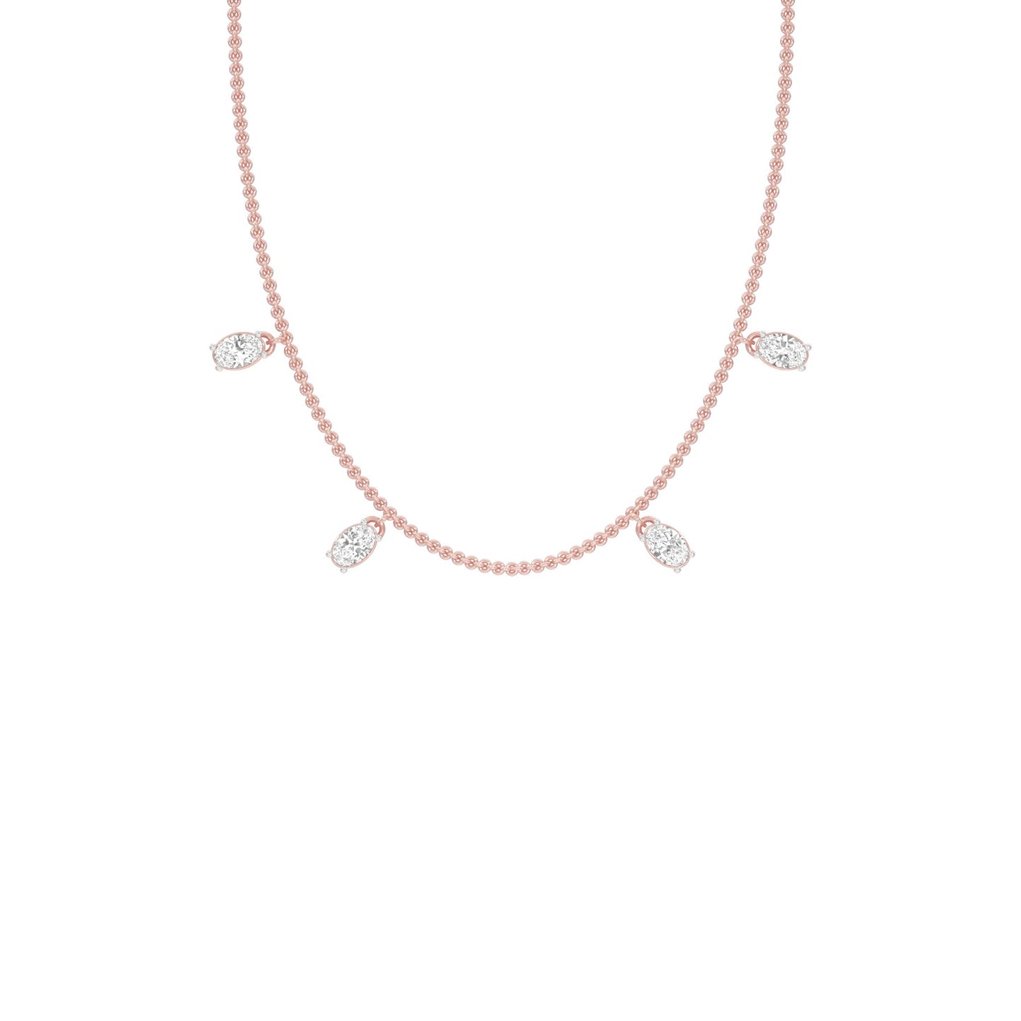 The Oval Kiss Diamond Necklace