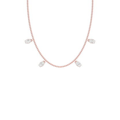 The Oval Kiss Diamond Necklace