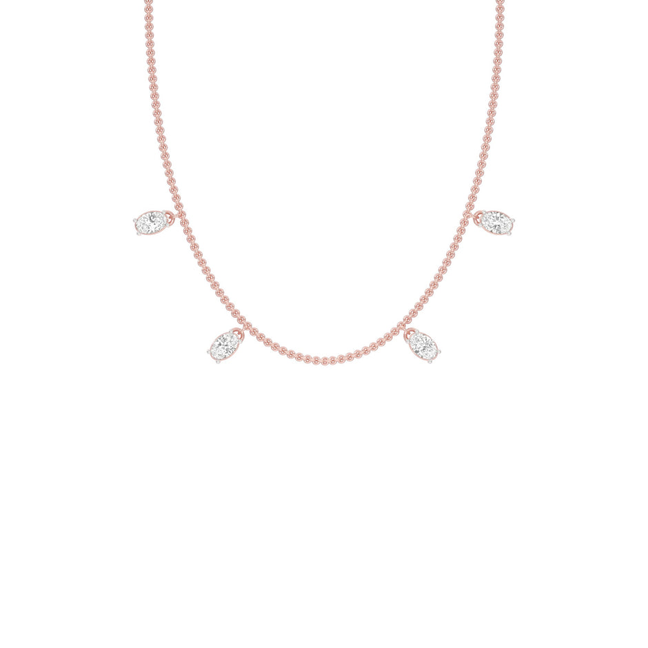 The Oval Kiss Diamond Necklace
