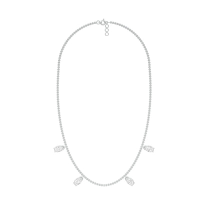 The Oval Kiss Diamond Necklace 18 KT / White Gold