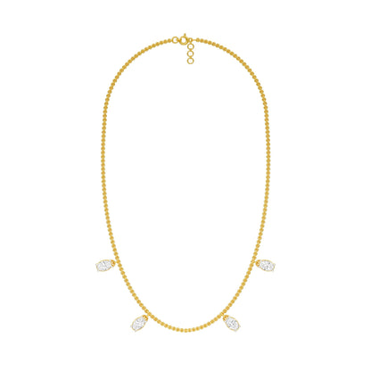 The Oval Kiss Diamond Necklace 18 KT / Yellow Gold