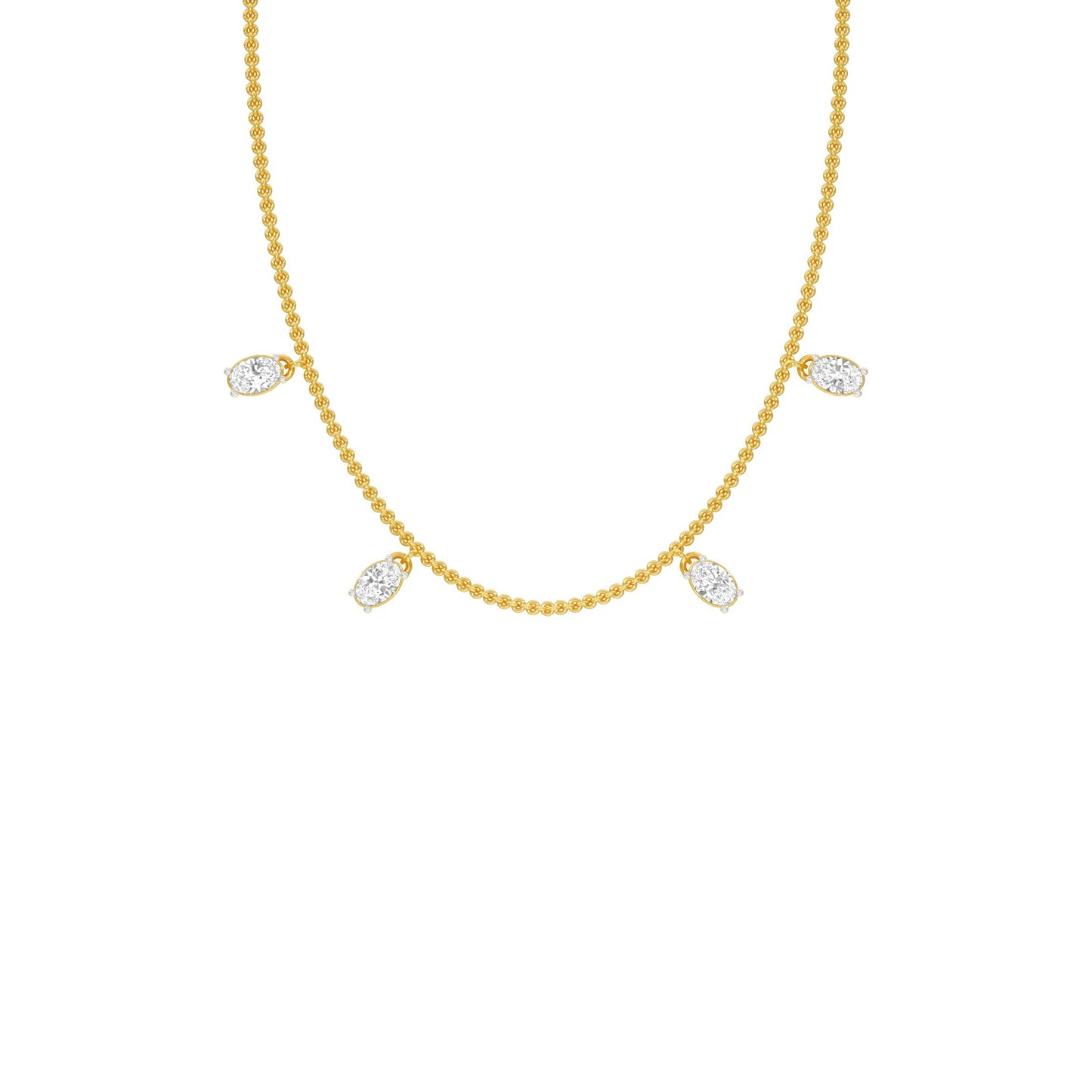 The Oval Kiss Diamond Necklace
