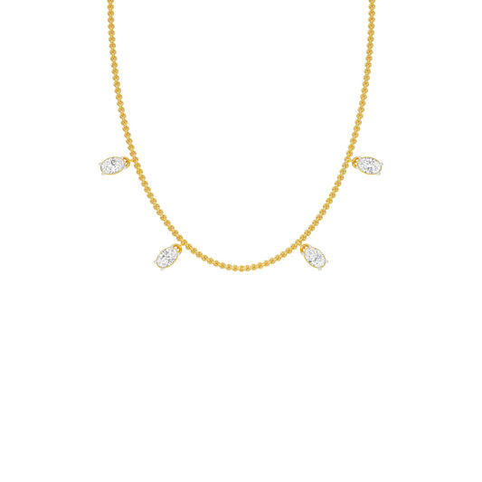 The Oval Kiss Diamond Necklace