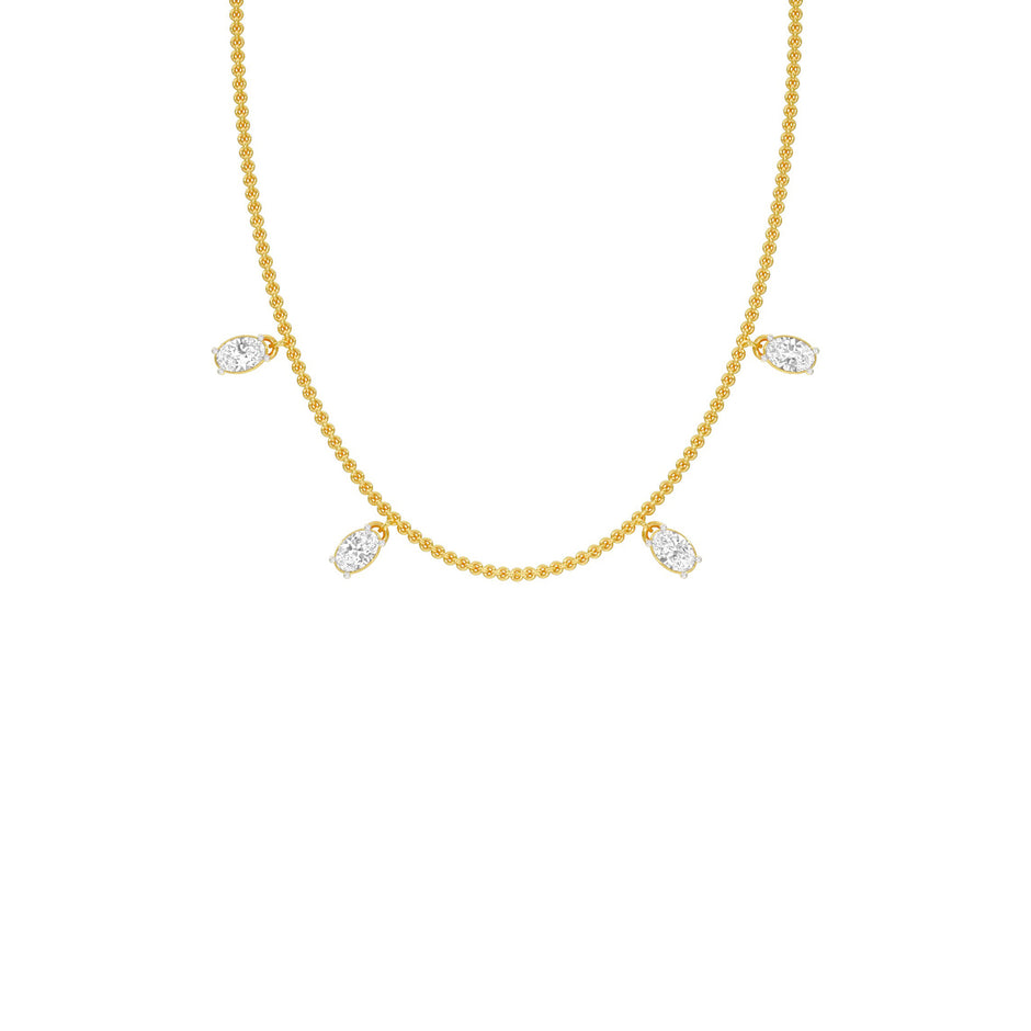 The Oval Kiss Diamond Necklace