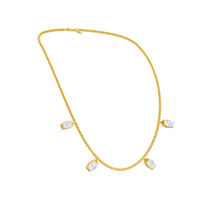 The Oval Kiss Diamond Necklace 18 KT / Yellow Gold