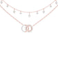 Double Layered Infinity Diamond Necklace
