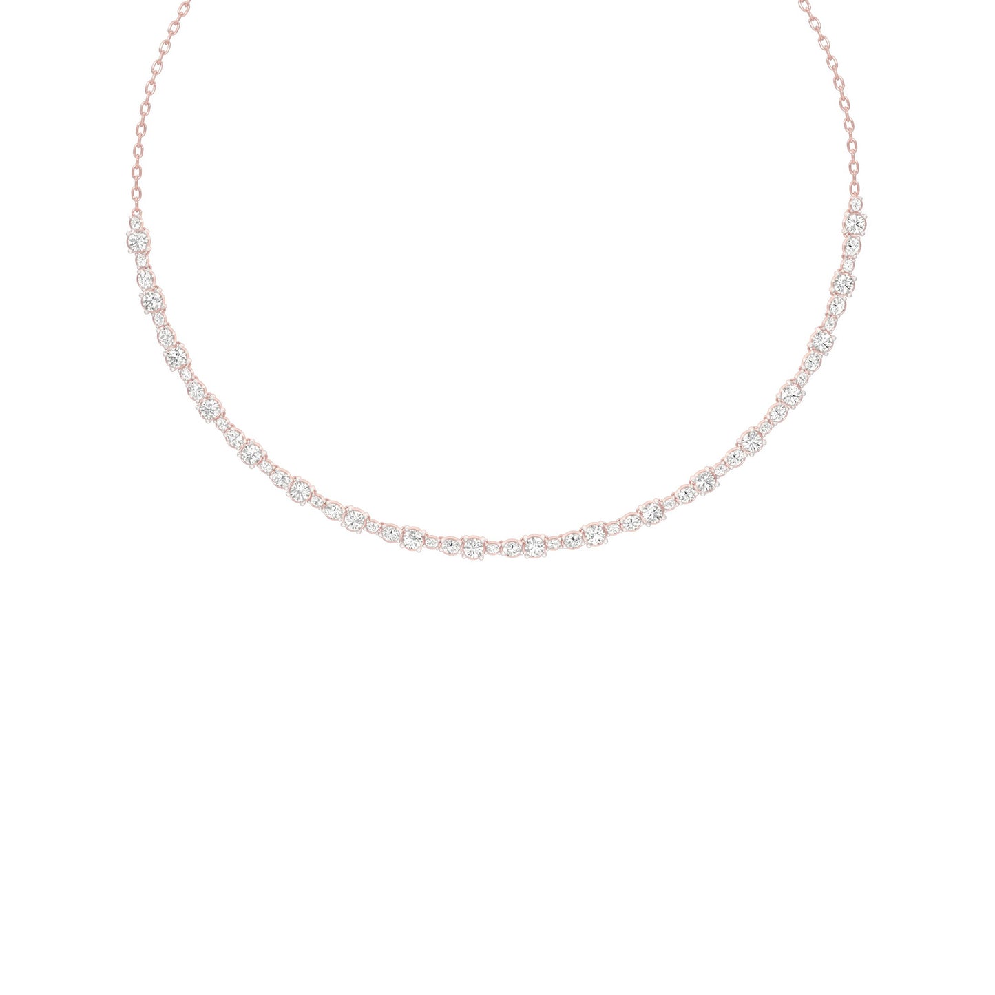 Gradiant Diamond Collar Necklace