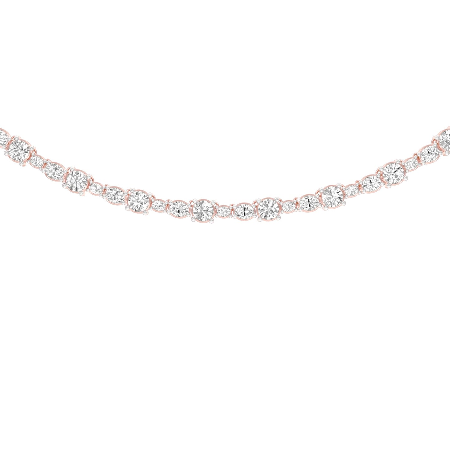 Gradiant Diamond Collar Necklace