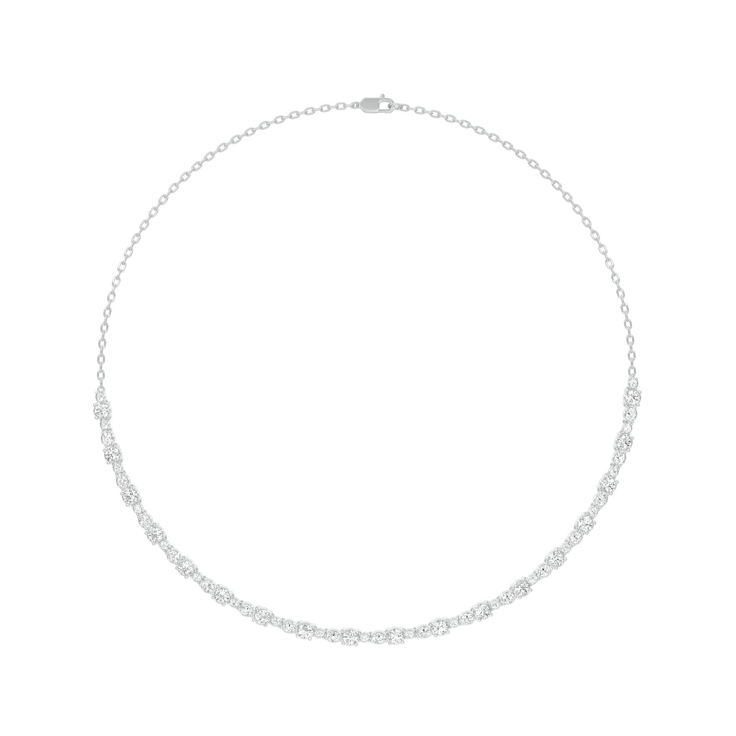 Gradiant Diamond Collar Necklace