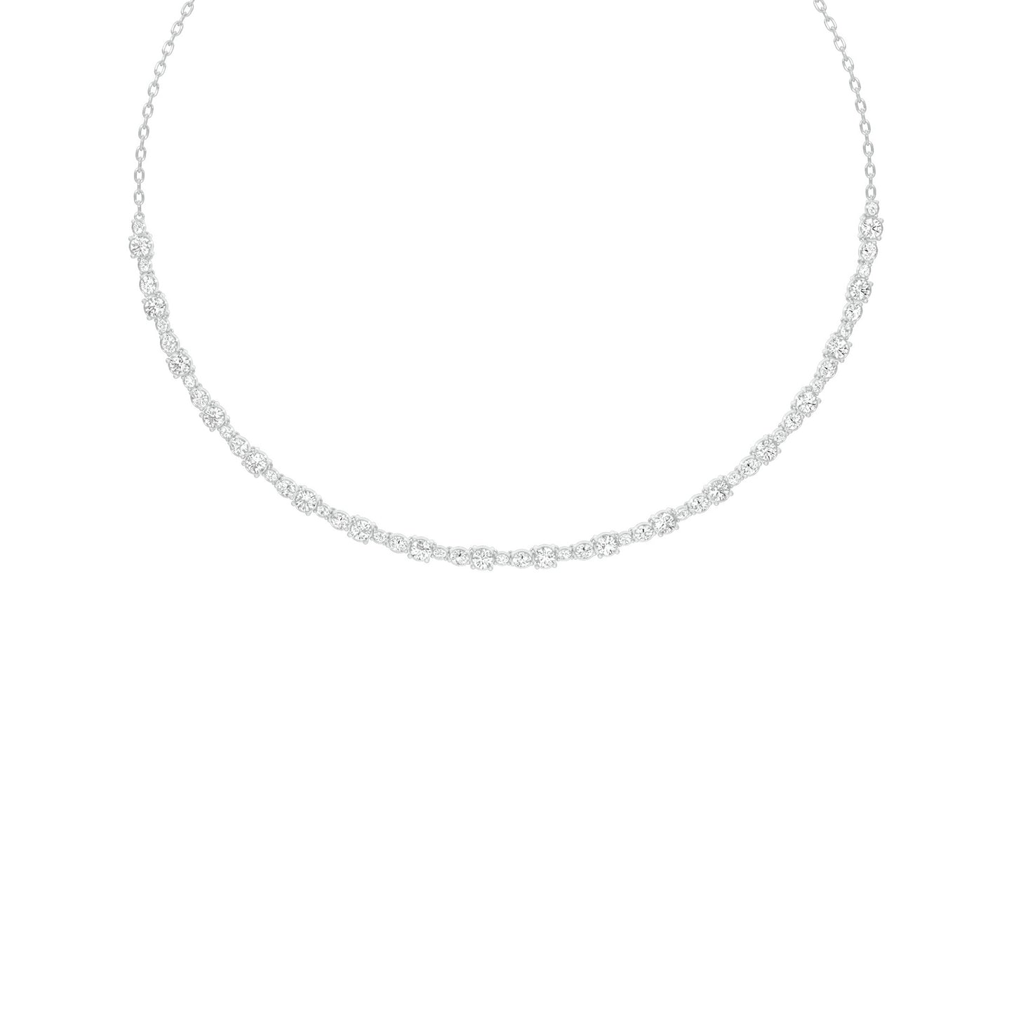 Gradiant Diamond Collar Necklace