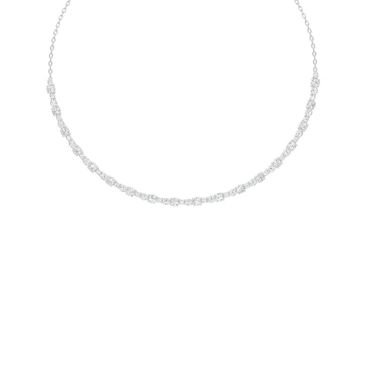 Gradiant Diamond Collar Necklace