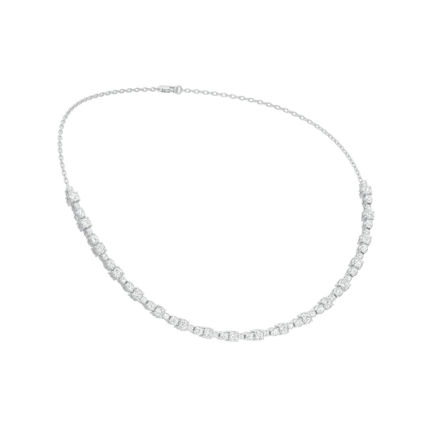 Gradiant Diamond Collar Necklace