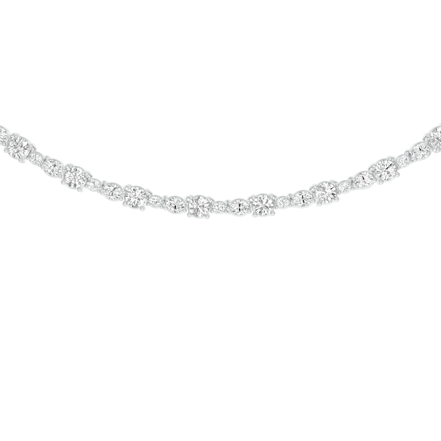 Gradiant Diamond Collar Necklace