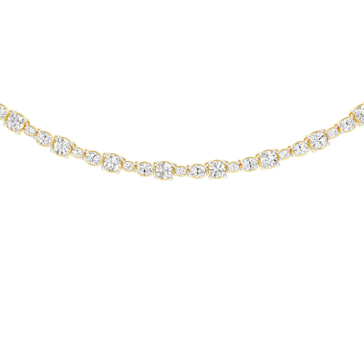 Gradiant Diamond Collar Necklace