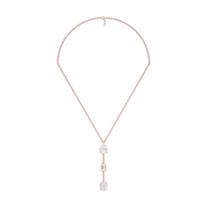 Modern Empress Diamond Necklace 18 KT / Rose Gold