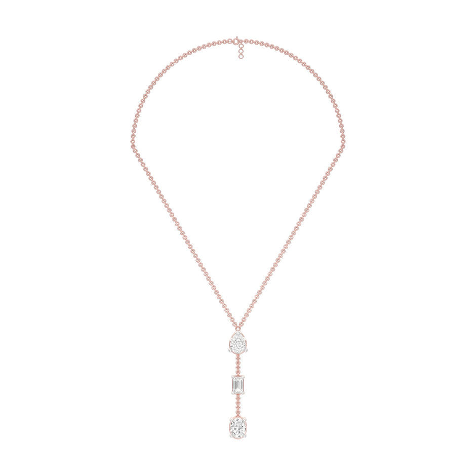Modern Empress Diamond Necklace 18 KT / Rose Gold