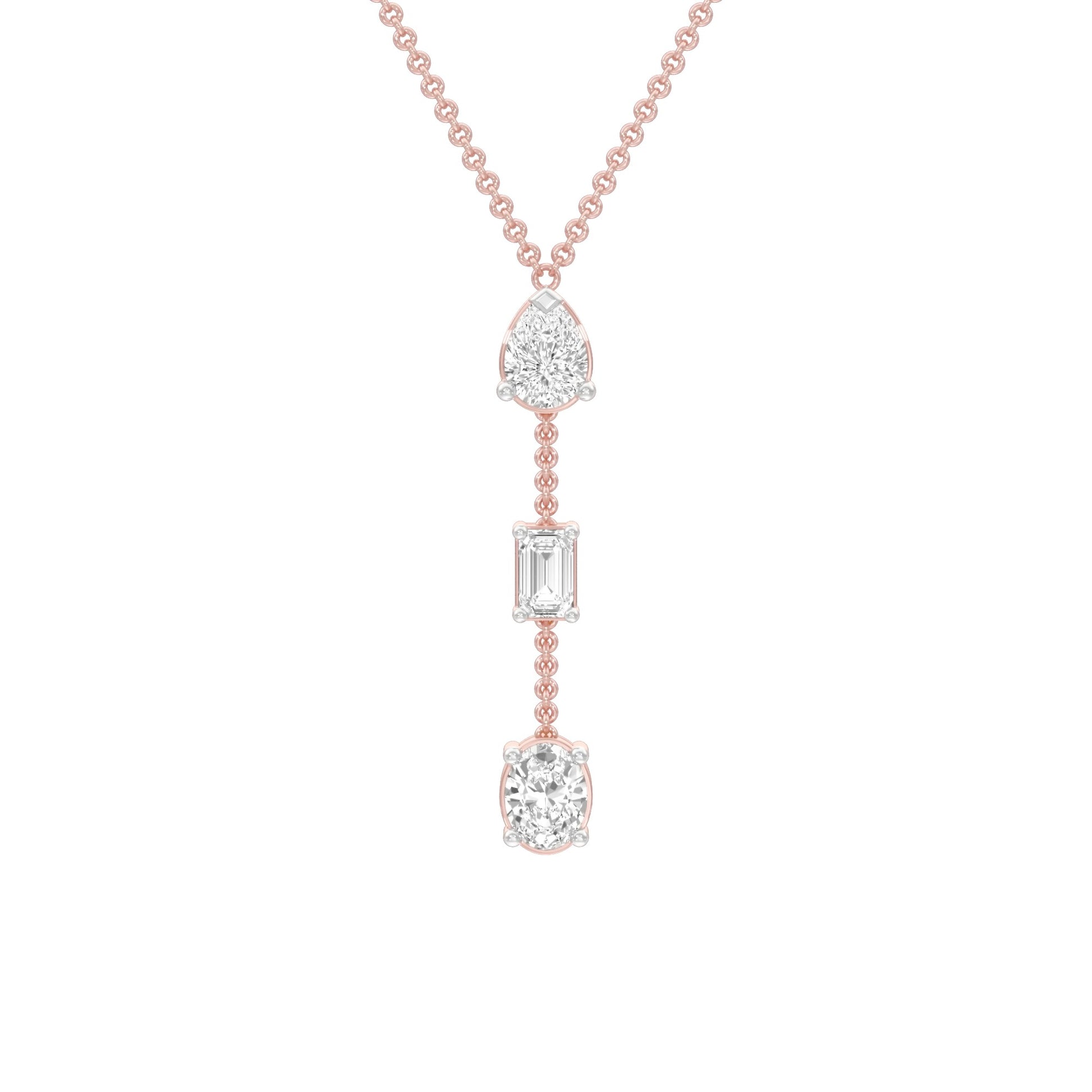 Modern Empress Diamond Necklace 18 KT / Rose Gold