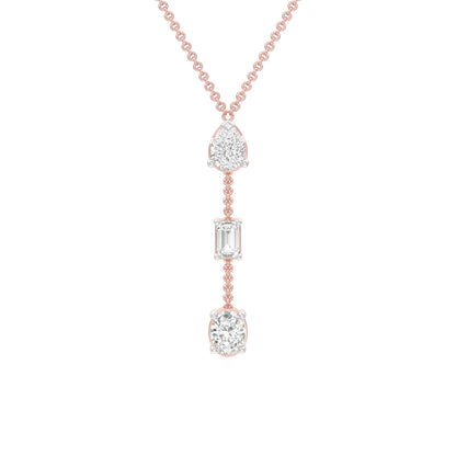 Modern Empress Diamond Necklace 18 KT / Rose Gold
