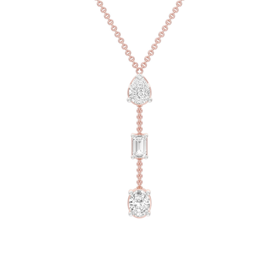 Modern Empress Diamond Necklace 18 KT / Rose Gold