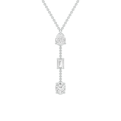 Modern Empress Diamond Necklace 18 KT / White Gold
