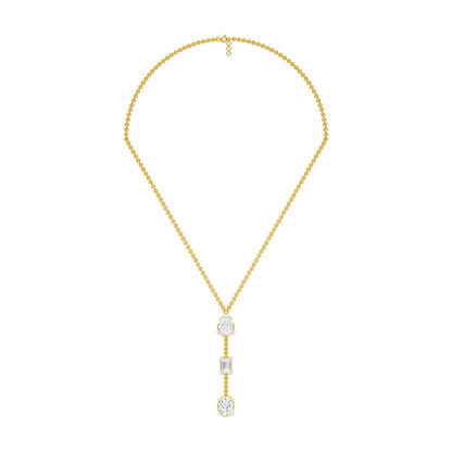 Modern Empress Diamond Necklace 18 KT / Yellow Gold