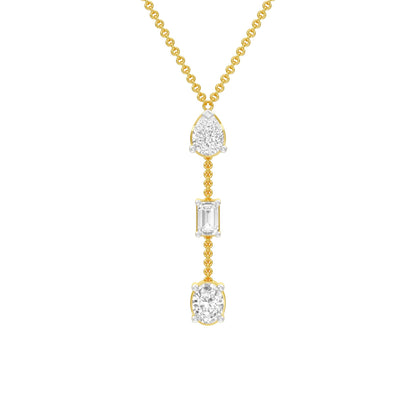 Modern Empress Diamond Necklace 18 KT / Yellow Gold