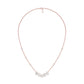 Uneven Clusters Diamond Necklace 18 KT / Rose Gold