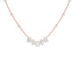 Uneven Clusters Diamond Necklace 18 KT / Rose Gold