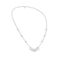 Uneven Clusters Diamond Necklace 18 KT / White Gold