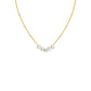Uneven Clusters Diamond Necklace