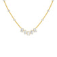 Uneven Clusters Diamond Necklace 18 KT / Yellow Gold