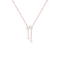 Dangling Drops Y Diamond Necklace
