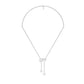 Dangling Drops Y Diamond Necklace 18 KT / White Gold