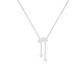 Dangling Drops Y Diamond Necklace