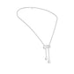 Dangling Drops Y Diamond Necklace 18 KT / White Gold