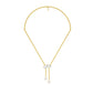 Dangling Drops Y Diamond Necklace 18 KT / Yellow Gold