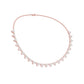 Triangle Shaped Brilliant Diamond Necklace