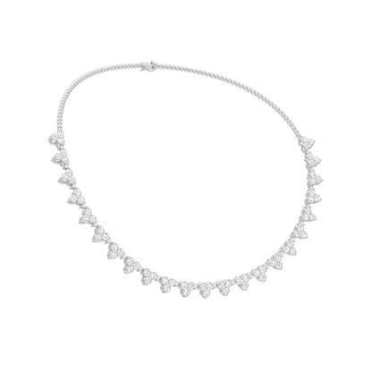 Triangle Shaped Brilliant Diamond Necklace