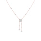 Twin Drop Strands Diamond Necklace 18 KT / Rose Gold