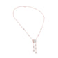 Twin Drop Strands Diamond Necklace 18 KT / Rose Gold