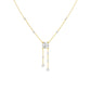 Twin Drop Strands Diamond Necklace 18 KT / Yellow Gold