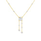 Twin Drop Strands Diamond Necklace 18 KT / Yellow Gold