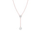Sunset Drop Y Diamond Necklace 18 KT / Rose Gold