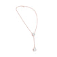 Sunset Drop Y Diamond Necklace 18 KT / Rose Gold