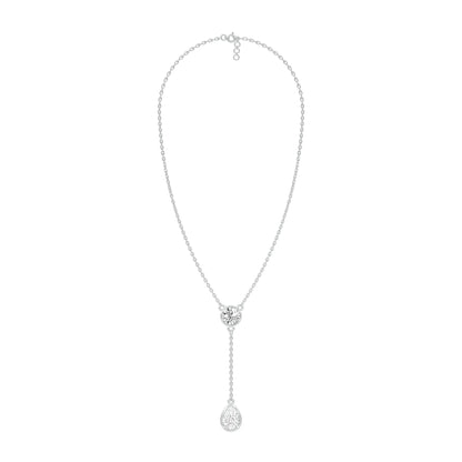 Sunset Drop Y Diamond Necklace 18 KT / White Gold