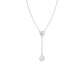 Sunset Drop Y Diamond Necklace 18 KT / White Gold