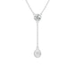 Sunset Drop Y Diamond Necklace 18 KT / White Gold