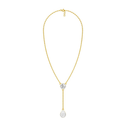 Sunset Drop Y Diamond Necklace 18 KT / Yellow Gold